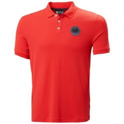 Polo Helly Hansen Race. Czerwone koszulki polo męskie Helly Hansen, m, bez wzorów, bez kołnierzyka, bez ramiączek. Za 350.50 zł.