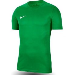 Koszulka do piłki nożnej męska Nike Dry Park VII Dri-Fit. Zielone t-shirty sportowe męskie Nike, m, bez wzorów, z poliesteru, sportowe, bez ramiączek. Za 98.64 zł.
