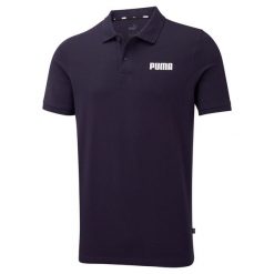 Koszulka Polo Sportowa Męska Puma Ess Pique. Niebieskie koszulki polo męskie Puma, m, bez wzorów, sportowe, bez kołnierzyka, bez ramiączek. Za 103.99 zł.
