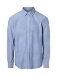 Marc O'Polo Męska koszula bawełniana Mężczyźni Regular Fit Bawełna niebieski|biały w paski, M. Białe koszule męskie Marc O'Polo, m, bez wzorów, z bawełny, bez kołnierzyka, bez ramiączek. Za 399.95 zł.