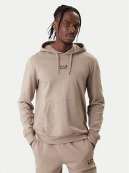 EA7 Emporio Armani Bluza 8NPM32 PJVRZ U6167 Beżowy Regular Fit. Brązowe bluzy nierozpinane męskie EA7 Emporio Armani, m, bez wzorów, z bawełny, bez ramiączek, bez kaptura. Za 459.99 zł.