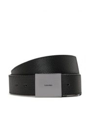 Calvin Klein Pasek Męski K50K512658 Czarny. Czarne paski męskie Calvin Klein, bez wzorów, ze skóry. Za 159.99 zł.
