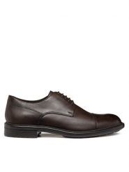 Geox Półbuty U Walk Pleasure U46CGF 00039 C6009 Brązowy. Brązowe eleganckie półbuty męskie Geox, ze skóry, wizytowe, bez obcasa, bez zapięcia. Za 439.99 zł.