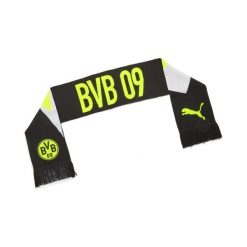 Szalik Borussia Dortmund Essentials PUMA Black Yellow Alert. Czarne szaliki męskie Puma, bez wzorów. Za 109.00 zł.