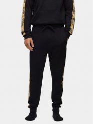 Hugo Spodnie dresowe Sporty Logo 50496995 Czarny Regular Fit. Czarne spodnie dresowe męskie Hugo, bez wzorów, z bawełny. Za 239.99 zł.