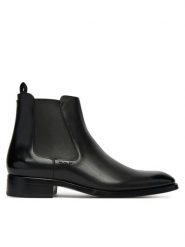 BOSS Sztyblety Rill 50545303 Czarny. Czarne sztyblety męskie Boss, ze skóry, bez obcasa, bez zapięcia. Za 3,089.00 zł.