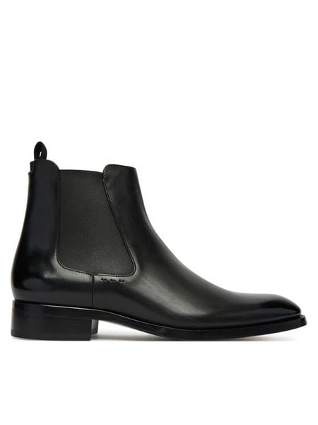BOSS Sztyblety Rill 50545303 Czarny. Czarne sztyblety męskie Boss, ze skóry, bez obcasa, bez zapięcia. Za 3,089.00 zł.