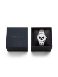 Daniel Wellington Zegarek Iconic Chronograph DW00100872 Srebrny. Szare, analogowe zegarki męskie Daniel Wellington, srebrne. Za 1,259.00 zł.