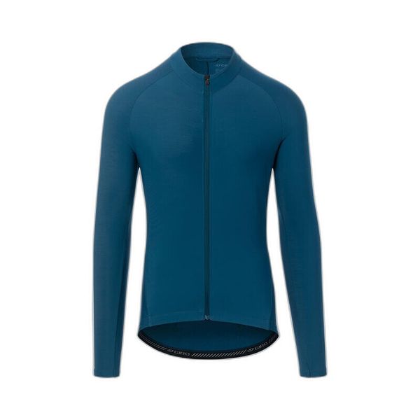 Dżersej z długim rękawem Giro M Chrono Thermal Jersey. Niebieskie koszulki męskie z długim rękawem GIRO, m, bez wzorów, z dżerseju, sportowe, bez kołnierzyka, bez ramiączek. W wyprzedaży za 322.25 zł.