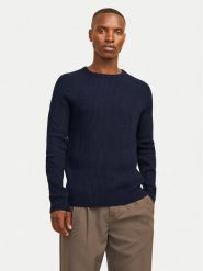 Jack & Jones Sweter Pannel 12258471 Granatowy Regular Fit. Niebieskie kardigany męskie Jack & Jones, l, bez wzorów, z bawełny, bez ramiączek. Za 129.99 zł.