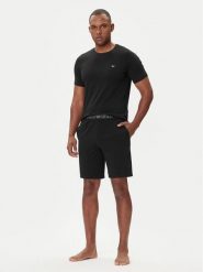 Emporio Armani Underwear Piżama EM000400 AF10776 MC108 Czarny Regular Fit. Czarne piżamy męskie Emporio Armani Underwear, m, bez wzorów, z bawełny, bez kołnierzyka, bez ramiączek. Za 439.99 zł.