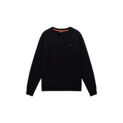 Bluza Napapijri B-Nedles C. Czarne bluzy nierozpinane męskie Napapijri, m, bez wzorów, klasyczne, bez ramiączek, bez kaptura. W wyprzedaży za 322.50 zł.