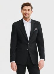 PAKO LORENTE – Wełniana marynarka garniturowa w kolorze czarnym. Czarne marynarki męskie Pako Lorente, m, bez wzorów, z wełny. Za 1,699.99 zł.