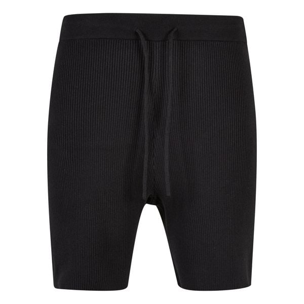 Prążkowane Szorty Urban Classics. Czarne szorty męskie Urban Classics, bez wzorów, prążkowane, eleganckie. W wyprzedaży za 145.00 zł.