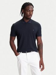 Tommy Hilfiger Polo Performance MW0MW39613 Granatowy Regular Fit. Niebieskie koszulki polo męskie Tommy Hilfiger, m, bez wzorów, z syntetyku, bez kołnierzyka, bez ramiączek. Za 369.99 zł.