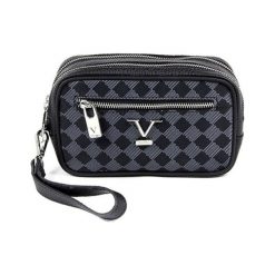 Saszetka w kolorze czarnym - (S)20 x (W)12 x (G)7 cm. Torby męskie na ramię V Italia by Versace 19.69. W wyprzedaży za 279.95 zł.