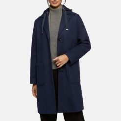 Kurtka GEOX W DORALEA Niebieski. Niebieskie kurtki męskie Geox, m, bez wzorów, z tkaniny, bez ramiączek, bez kaptura. Za 698.99 zł.