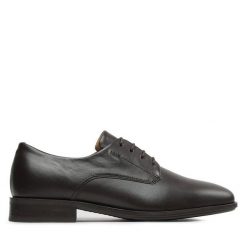 Półbuty BOSS. Brązowe eleganckie półbuty męskie Boss, wizytowe, bez obcasa, bez zapięcia. Za 509.99 zł.