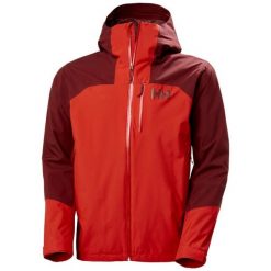 Kurtka narciarska Helly Hansen Loke 2L Shell. Czerwone kurtki narciarskie i snowboardowe męskie Helly Hansen, na zimę, l, bez wzorów, bez kaptura, narciarskie. W wyprzedaży za 845.50 zł.