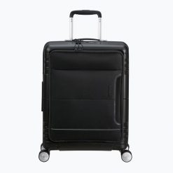 Walizka podróżna American Tourister Spinner 55 EXP 4. Czarne walizki męskie American Tourister, bez wzorów. Za 719.99 zł.