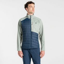 Mountaineer męska kurtka hybrydowa. Zielone kurtki softshell męskie Dare 2B, m, bez wzorów, z softshellu, bez kaptura, trekkingowe. W wyprzedaży za 189.99 zł.