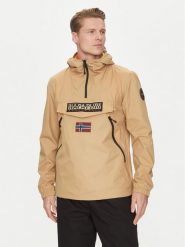 Napapijri Kurtka anorak Rainforest NP0A4HX6 Beżowy Regular Fit. Brązowe kurtki męskie Napapijri, m, bez wzorów, z syntetyku, bez ramiączek, bez kaptura. Za 499.99 zł.