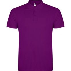 Męska Koszulka Polo Star. Fioletowe koszulki polo męskie ROLY, m, bez wzorów, retro, bez kołnierzyka, bez ramiączek. Za 60.99 zł.