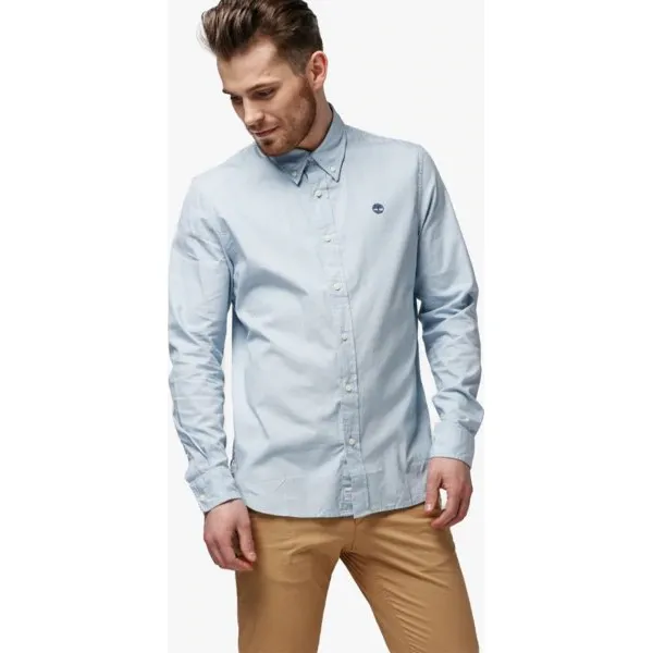 Timberland Koszula Ls Milford Solid Oxford Slim , niebieski, rozmiar XXXL. Niebieskie koszule męskie Timberland, m, z aplikacjami, z bawełny, bez kołnierzyka, bez ramiączek. W wyprzedaży za 259.99 zł.