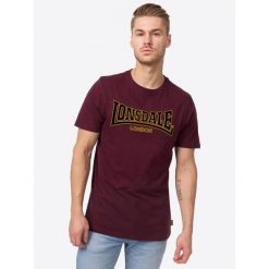 T-shirt o wąskim kroju Lonsdale Classic. Czerwone t-shirty sportowe męskie Lonsdale, bez wzorów, sportowe, bez ramiączek. Za 184.00 zł.