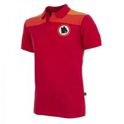 Koszulka Polo dla dorosłych AS Roma Czerwona. Czerwone koszulki polo męskie COPA FOOTBALL, l, bez wzorów, retro, bez kołnierzyka, bez ramiączek. Za 297.74 zł.