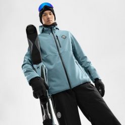 Męska kurtka snowboardowa Sporty zimowe Mężczyzna Siroko W2 Beluga. Niebieskie kurtki męskie SIROKO, na zimę, m, bez wzorów, z softshellu, sportowe, bez ramiączek, bez kaptura. W wyprzedaży za 339.00 zł.