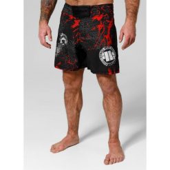 Spodenki męskie Pitbull treningowe Performance Pro plus Blood Dog II. Czarne szorty sportowe męskie PITBULL, bez wzorów. Za 209.00 zł.