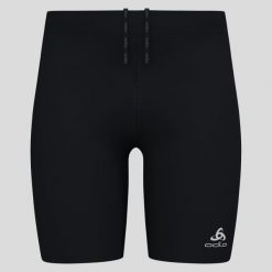 Legginsy krótkie do biegania męskie Odlo ESSENTIAL. Czarne legginsy męskie Odlo, l, bez wzorów, krótkie, do biegania. Za 239.99 zł.
