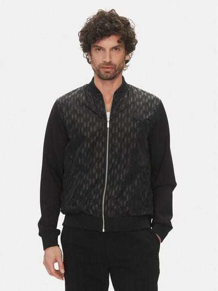 KARL LAGERFELD Bluza 505064 552902 Czarny Regular Fit. Czarne bluzy rozpinane męskie KARL LAGERFELD, l, bez wzorów, z syntetyku, bez ramiączek, bez kaptura. Za 729.99 zł.