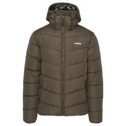 Męska Ocieplana Kurtka Varmi. Zielone kurtki męskie Hi-tec, m, bez wzorów, z puchu, sportowe, bez ramiączek, bez kaptura. Za 331.99 zł.