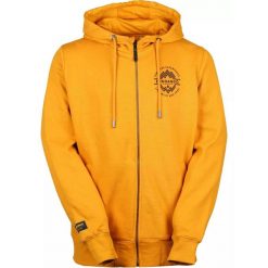 Bluza męska Fundango West Point z kapturem. Żółte bluzy nierozpinane męskie Fundango, l, bez wzorów, z bawełny, casualowe, bez ramiączek, z kapturem. Za 239.90 zł.
