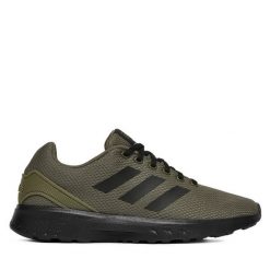 Buty do biegania adidas. Brązowe buty do biegania męskie ADIDAS, bez wzorów, bez zapięcia, do biegania. Za 239.99 zł.