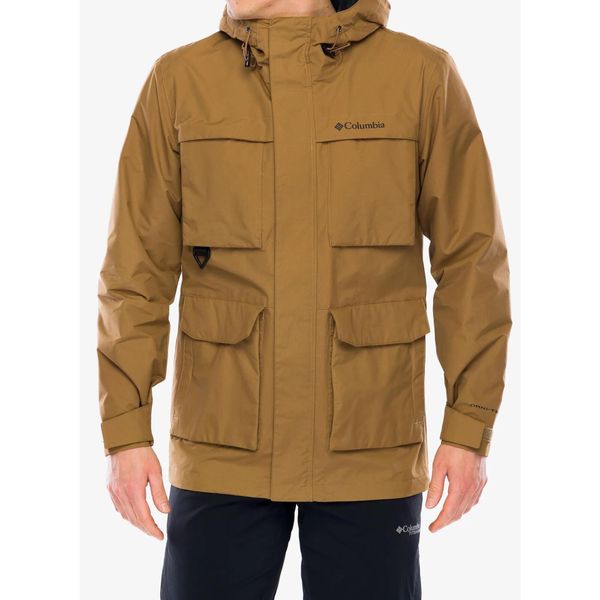 Kurtka przeciwdeszczowa męska Columbia Landroamer II Jacket. Brązowe kurtki męskie Columbia, m, bez wzorów, sportowe, bez ramiączek, bez kaptura. Za 450.99 zł.