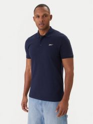 Reebok Polo Breen RK25562CCM Granatowy Regular Fit. Niebieskie koszulki polo męskie Reebok, m, bez wzorów, z bawełny, bez kołnierzyka, bez ramiączek. Za 149.99 zł.