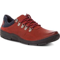 Półbuty LASOCKI FOR MEN MI07-A603-A463-03. Czerwone eleganckie półbuty męskie Lasocki For Men, z nubiku, bez obcasa, bez zapięcia. Za 189.99 zł.