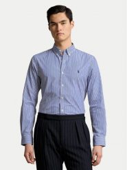 Polo Ralph Lauren Koszula 710928255008 Niebieski Custom Fit. Niebieskie koszule męskie Polo Ralph Lauren, m, bez wzorów, z bawełny, bez kołnierzyka, bez ramiączek. Za 549.99 zł.