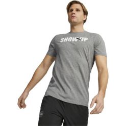 Koszulka fitness męska PUMA Performance Training Graphic. Szare buty do biegania męskie Puma, bez wzorów, z poliesteru, bez zapięcia, na fitness i siłownię. Za 190.00 zł.