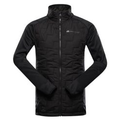 Bluza męska sportowa z wełną merino Alpine Pro Jorw. Czarne bluzy nierozpinane męskie Alpine Pro, m, bez wzorów, z wełny, sportowe, bez ramiączek, bez kaptura. W wyprzedaży za 349.00 zł.