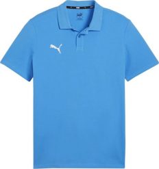 Puma Koszulka męska Puma Team Goal Casuals Polo niebieska 658605 02 S. Niebieskie koszulki polo męskie Puma, m, bez wzorów, bez kołnierzyka, bez ramiączek. Za 116.53 zł.