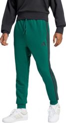 Spodnie męskie adidas Essential 3-Stripes French Terry zielone JD1879 L. Zielone długie spodnie sportowe męskie ADIDAS, bez wzorów. Za 228.99 zł.