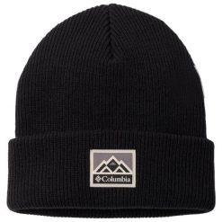 Czapka dla dorosłych Whirlibird Cuffed Beanie. Czarne czapki męskie Columbia, bez wzorów, sportowe. Za 79.99 zł.