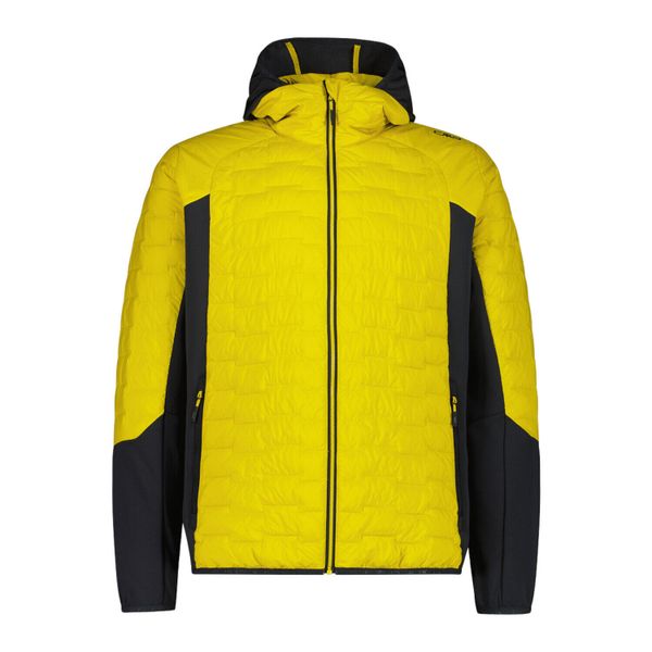 Kurtka hybrydowa męska CMP Klyr. Żółte kurtki męskie CMP, m, bez wzorów, sportowe, bez ramiączek, bez kaptura. Za 524.99 zł.