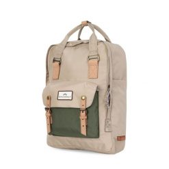 Plecak na laptopa Doughnut Macaroon Large Jungle Series - beige. Brązowe plecaki męskie Doughnut, bez wzorów. Za 297.99 zł.