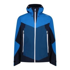 Kurtka narciarska CMP Fix. Niebieskie kurtki narciarskie i snowboardowe męskie CMP, na zimę, bez wzorów, bez kaptura, narciarskie. W wyprzedaży za 649.99 zł.