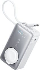Anker MagGo Powerbank, Weiß, USB-C, Apple Watch, 10.000 mAh, A1657H21. Powerbanki Anker. Za 383.37 zł.